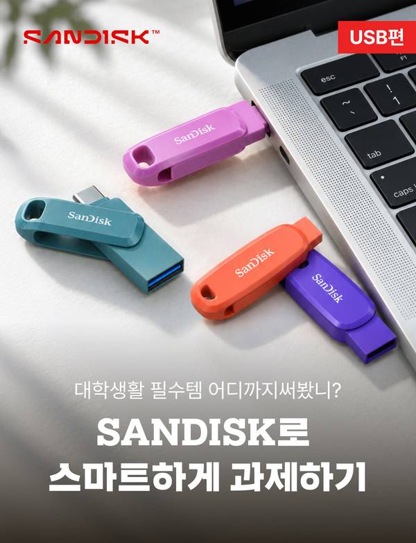 SANDISK로 스마트하게 과제하기 - 대학생활 필수템 어디까지 써봤니 USB편