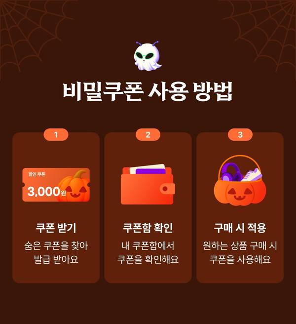 비밀쿠폰 사용 방법 쿠폰 받기, 쿠폰함 확인, 구매 시 적용