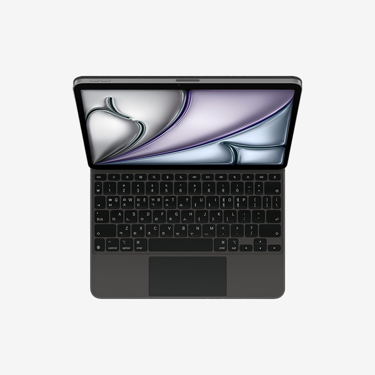 iPad Air 11(M3 모델)용 Magic Keyboard - 한국어 - 블랙 | 에브리유니즈(학생복지스토어)